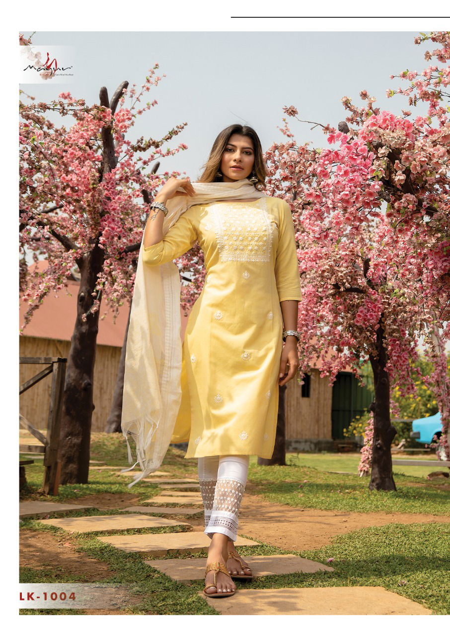 Mayur Lucknowi 3 New Ethnic Wear Cotton Latest Kurti Pant With Dupatta Collection